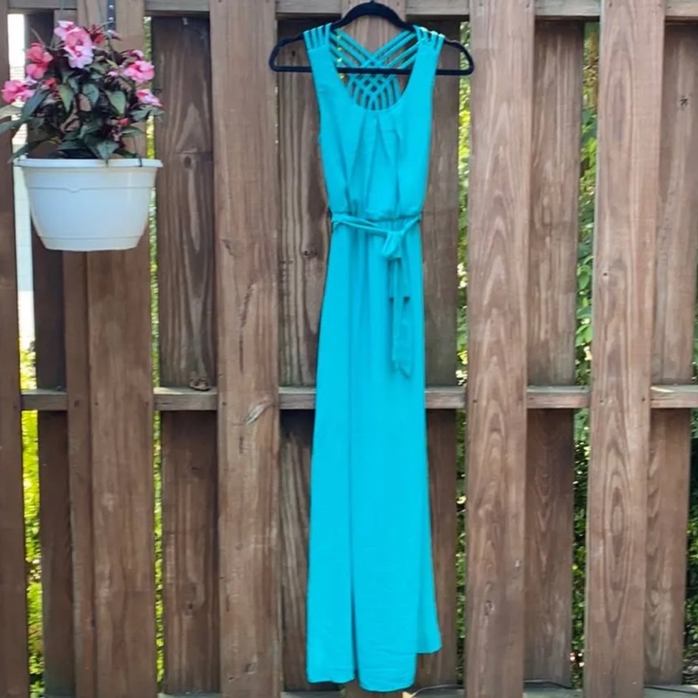 NWT BCX Turquoise Maxi Dress